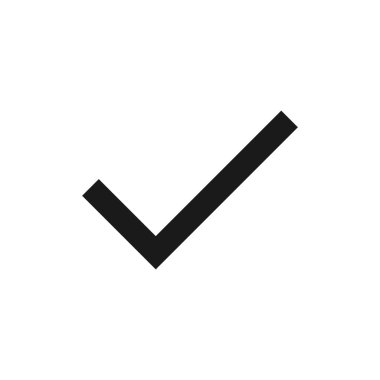 Simge vektörünü kontrol et. İşaret simgesini işaretle. kontrol listesi simgesi