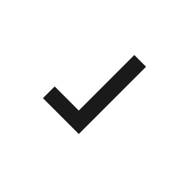 Simge vektörünü kontrol et. İşaret simgesini işaretle. kontrol listesi simgesi