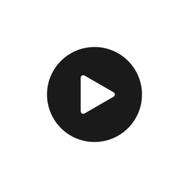 Simge çal. Düğme vektör simgesini çal