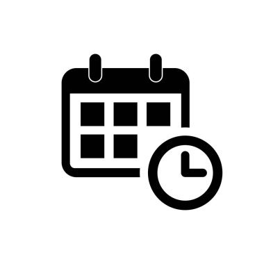 Takvim simgesi vektörü. Takvim sembolü