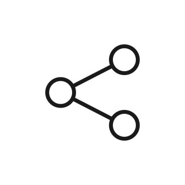 Paylaşım simgesi. Vektör simgesini paylaş