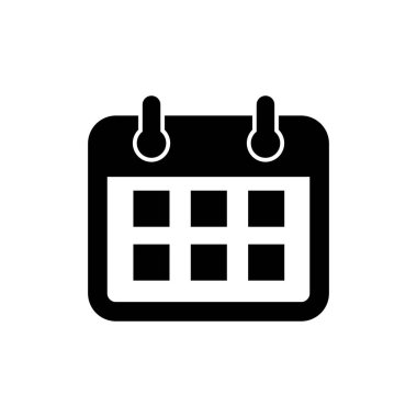 Takvim simgesi vektörü. Takvim sembolü