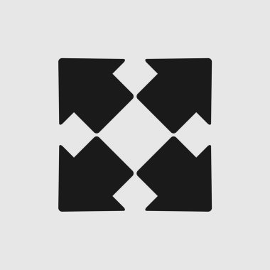 Tam Ekran Simgeleri seti. Tam ekran simgesine genişlet. Tam ekran işaret simgesi. Oklar sembolü