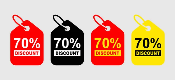 Discount Icon Vector Shopping Tags Percentage Icon — Stock Vector