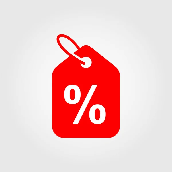 Discount Icon Vektor Shopping Tags Prozentsatz Symbol — Stockvektor