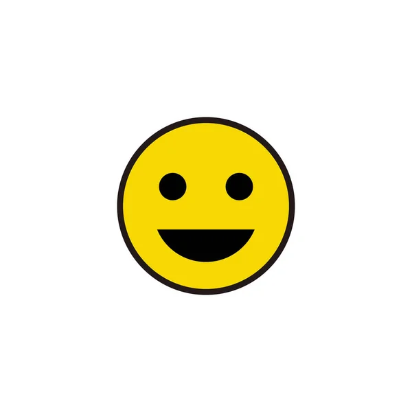 Sonríe Vector Icono Sonrisa Icono Emoticono Señal Retroalimentación Símbolo — Vector de stock