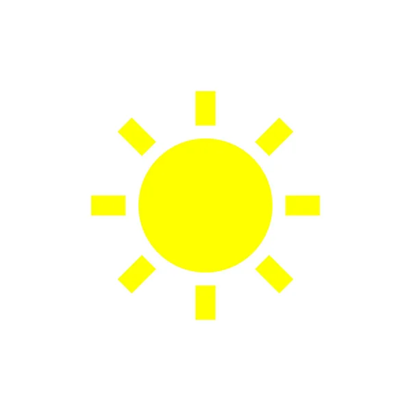 Zon Vector Icoon Zon Lijn Vector Pictogram — Stockvector