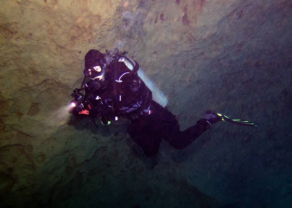 Cavern Dive Vortex Spring Pounce Leon Florida Usa — Stock Photo, Image