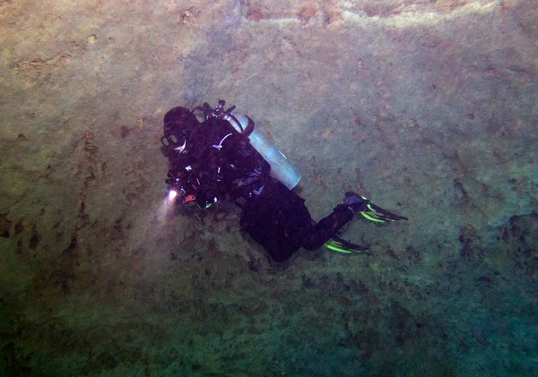 Mağara dalışı. Vortex Spring, Pounce de Leon, Florida, Amerika Birleşik Devletleri.