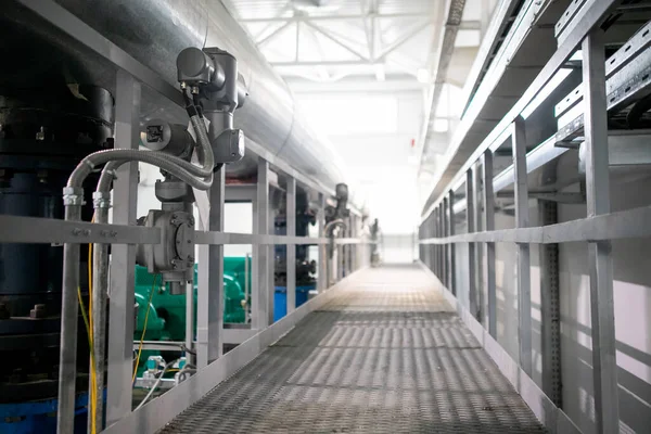 Pump station with inline centrifugal pumps — Stock Image Pump Station Inline Centrifugal Pumps Stock Image