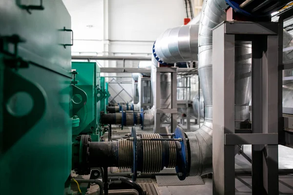 Pump station with inline centrifugal pumps — Stock Image Pump Station Inline Centrifugal Pumps Royalty Free Stock Photos