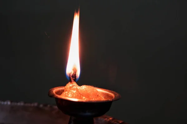 Indiase Traditionele Lamp Diya Rechtenvrije Stockfoto's