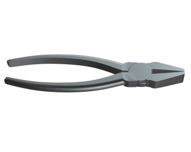 Beyaz arka plan üzerinde izole cam pense 3d render