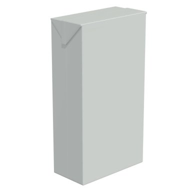Süt beyaz arka plan üzerinde izole mockup 3d işleme paketleme