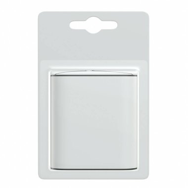 4.5V pil paketi unbranded mockup 3d render beyaz arka plan üzerinde izole