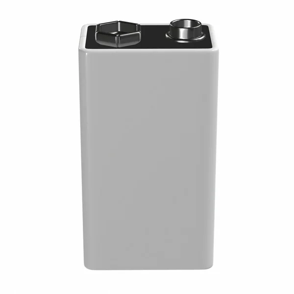 Батареї Макет Рендеринга Ізольовані Білому Тлі — стокове фото