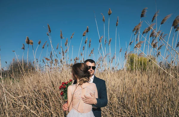 Foto Livre Sessão Recém Casados — Fotografia de Stock