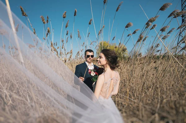 açık fotoğraf - yeni evliler oturumu