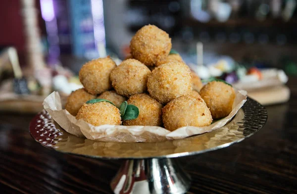 baked cheese balls, photos for the restaurant menu