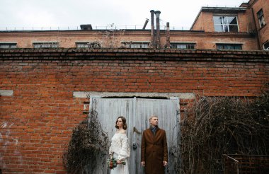 aşık güzel genç gouple. Gelin ve damat 