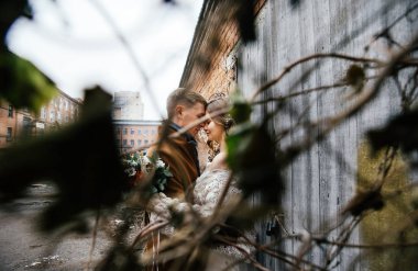 aşık güzel genç gouple. Gelin ve damat 