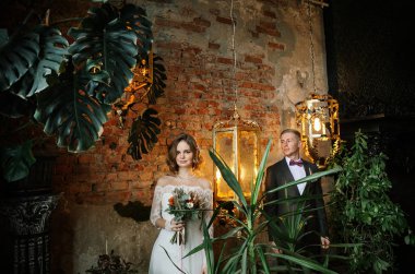 Aşık Şık İhale Çift. Düğün Günü Gelin Damat