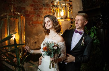 Aşık Şık İhale Çift. Düğün Günü Gelin Damat