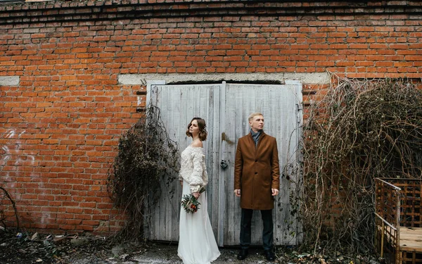 Beautiful Young Gouple Love Bride Groom — Stock Photo, Image