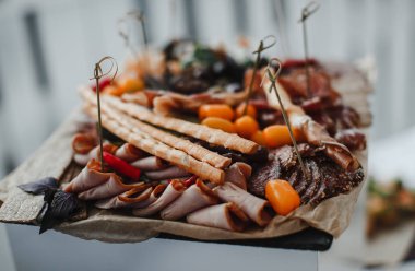 Düğün masa gıda ile