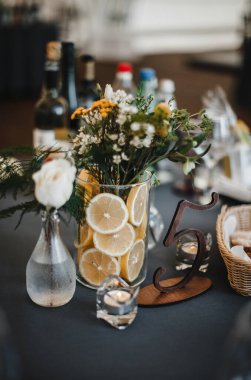 düğün dekor, seçici odak