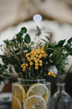 düğün dekor, seçici odak