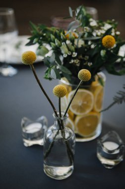 düğün dekor, seçici odak