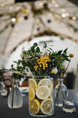 düğün dekor, seçici odak