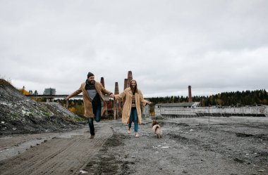 Aşık çift, seçici odaklanma 