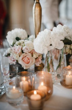 düğün dekor, seçici odak