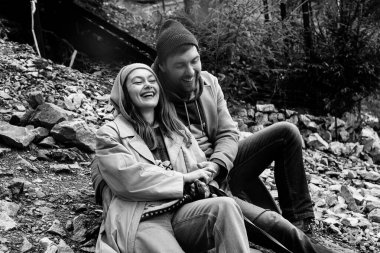 Aşık çift, seçici odaklanma 