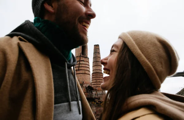 Pareja Enamorada Enfoque Selectivo —  Fotos de Stock