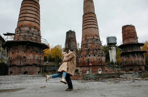 Coppia Innamorata Concentrazione Selettiva — Foto Stock