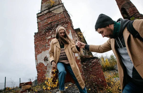 Zamilovaný Pár Selektivní Zaměření — Stock fotografie