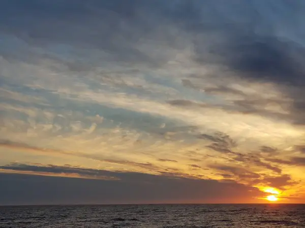 Небо Солнце Романтическое Море — стоковое фото