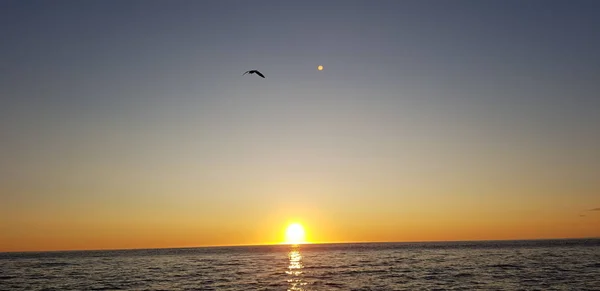 Céu Sol Romance Mar — Fotografia de Stock