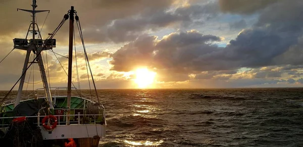 Ταξίδια Στη Θάλασσα Ρομαντική Sky — Φωτογραφία Αρχείου