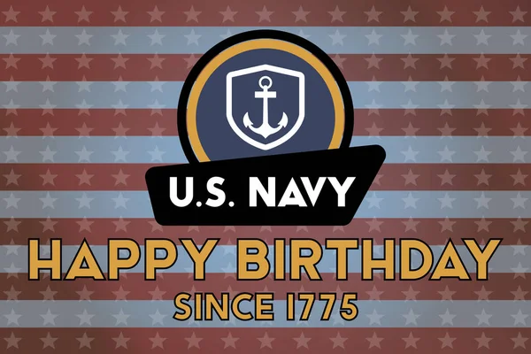 The United States Navy birthday on October 13th, officially recognized date of U.S. Navy\'s birth. Background, poster, greeting card, banner design.