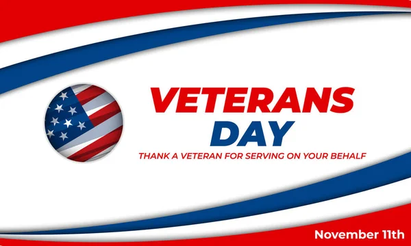 Veteran\'s Day is a National Holiday celebrated each year on November 11th. Background, poster, greeting card, banner design.