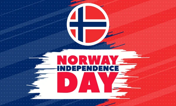 Norwegian Constitution Day is the national day of Norway and is an official public holiday observed on May 17 each year. Poster, card, banner, background design.