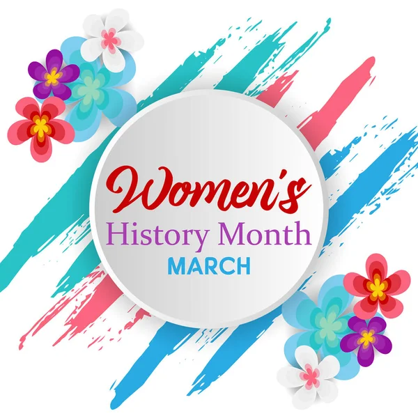 Women\'s History Month. Celebrated during March in the United States, the United Kingdom, and Australia. Poster, card, banner, background design.
