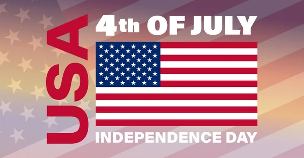 Fourth of July Independence Day Banner.