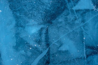 Saf mavi kırık buz Deniz Baykal, doku. Doğanın çizimler