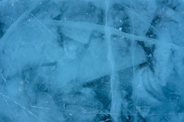 Saf mavi kırık buz Deniz Baykal, doku. Doğanın çizimler