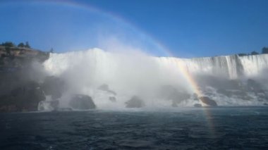 Dev gökkuşağının üstünde Ontario Kanada Niagara Falls güzel ve etkileyici panoraması .